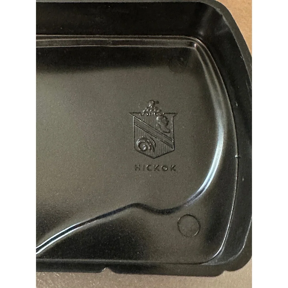 Vintage Hickok Black Bakelite Box Deer Motif